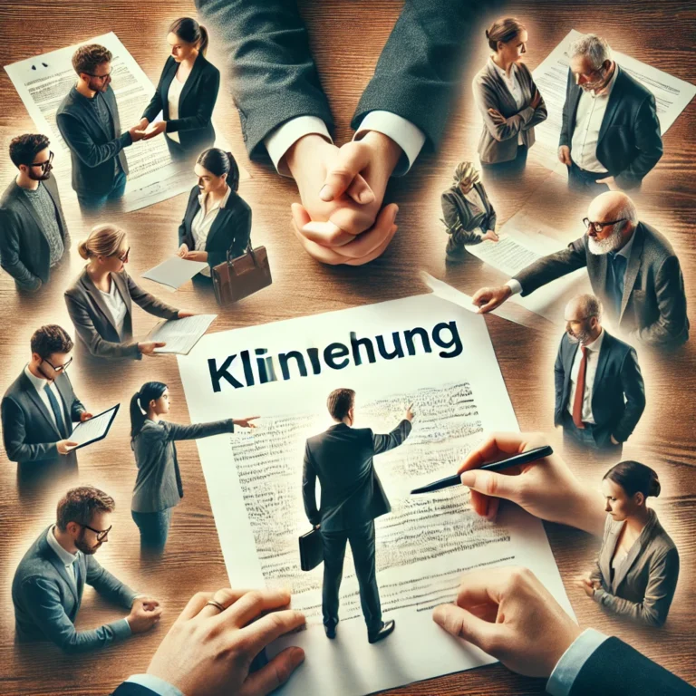 many people around a document, one person signing it, Kündigung, Предизвестие, Индивидуални помощи